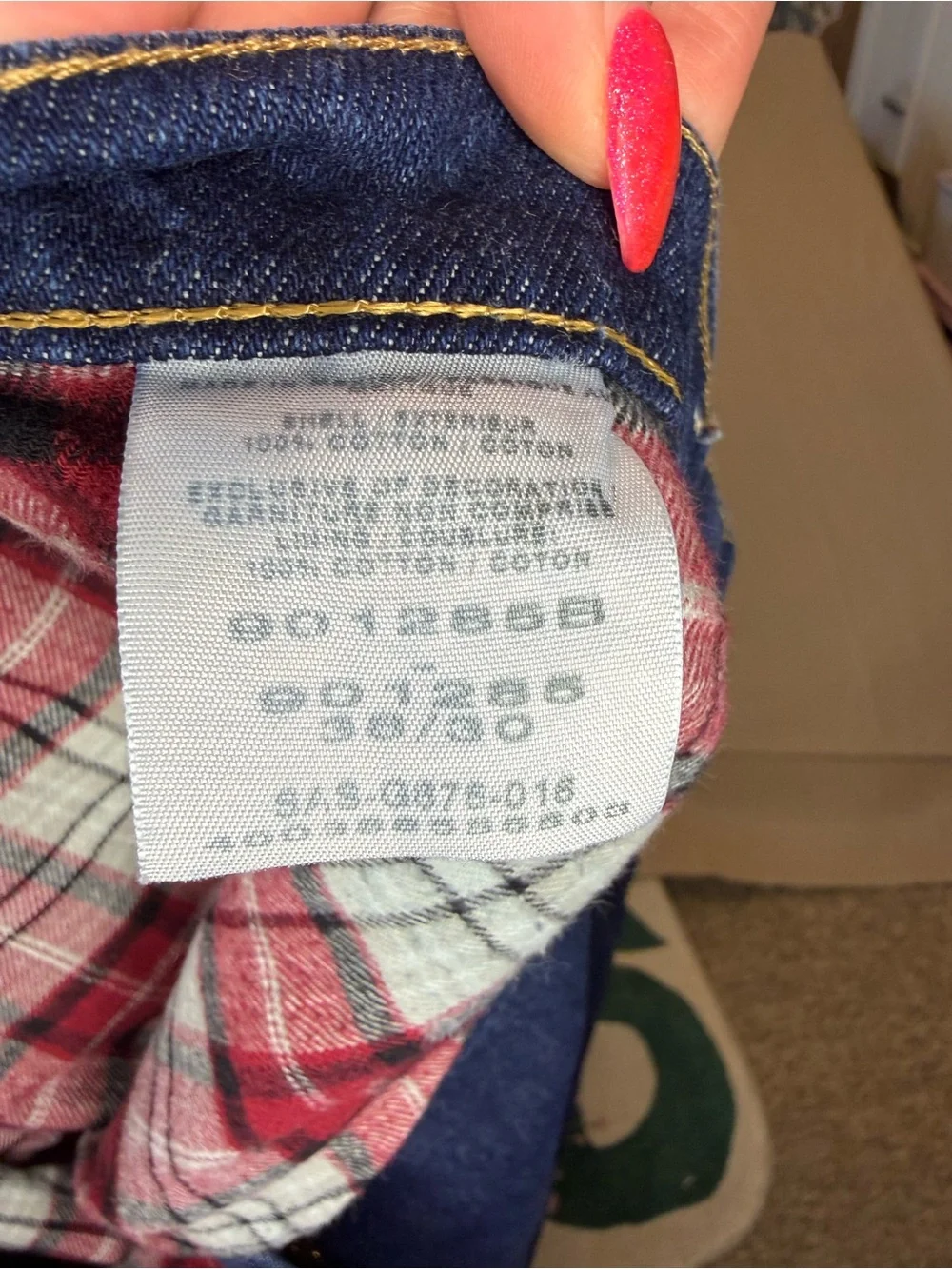 Cabela's Navy Straight-Leg Men's Jeans Flannel Lined